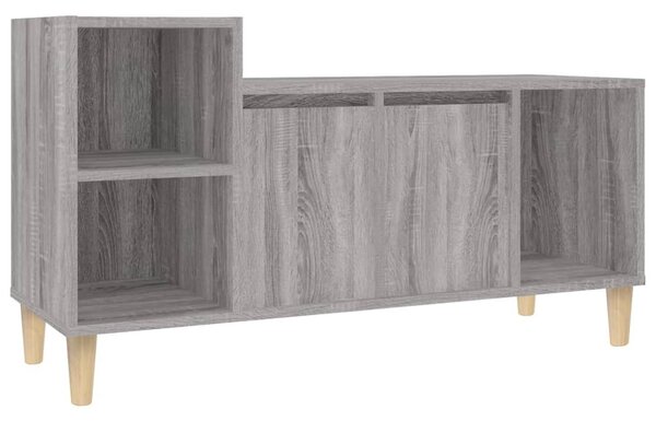 Szürke sonoma színű szerelt fa TV-szekrény 100x35x55 cm