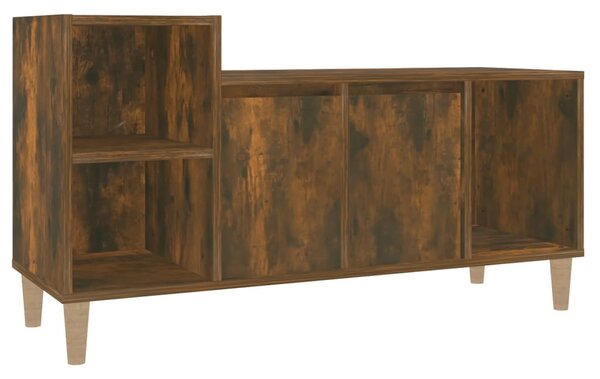 Füstös tölgy színű szerelt fa TV-szekrény 100x35x55 cm