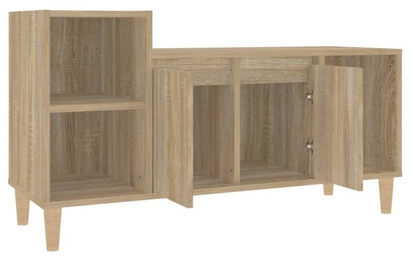Sonoma tölgyszínű szerelt fa TV-szekrény 100x35x55 cm