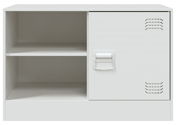 2 db fehér acél TV-szekrény 67 x 39 x 44 cm