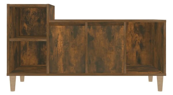 Füstös tölgy színű szerelt fa TV-szekrény 100x35x55 cm