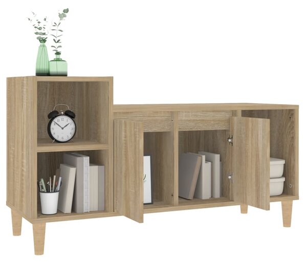 Sonoma tölgyszínű szerelt fa TV-szekrény 100x35x55 cm