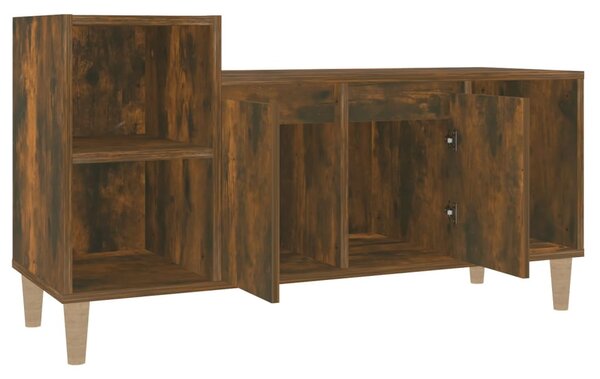Füstös tölgy színű szerelt fa TV-szekrény 100x35x55 cm