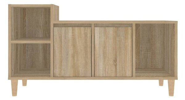 Sonoma tölgyszínű szerelt fa TV-szekrény 100x35x55 cm