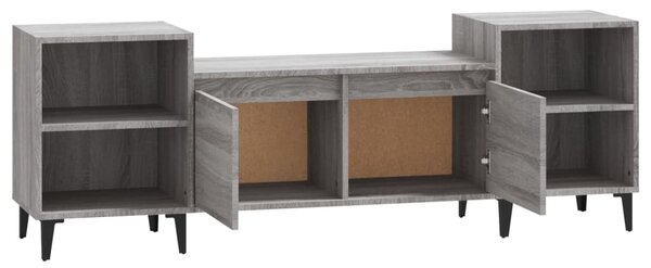 Szürke sonoma színű szerelt fa TV-szekrény 160x35x55 cm
