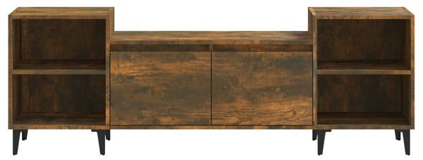 Füstös tölgy színű szerelt fa TV-szekrény 160x35x55 cm