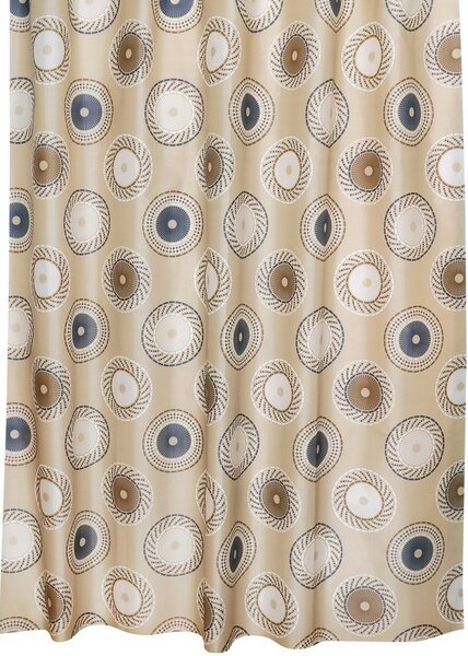 Bellatex Kerekek zuhanyfüggöny barna, 180 x 200 cm