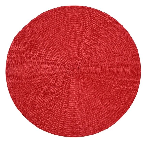 Altom Straw tányéralátét piros, átmérő 38 cm, 4 db-os szett