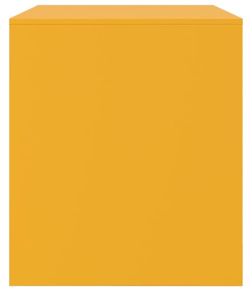 2 db mustársárga acél TV-szekrény 67 x 39 x 44 cm