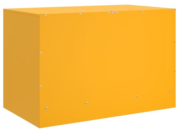 2 db mustársárga acél TV-szekrény 67 x 39 x 44 cm