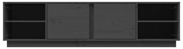 Szürke tömör fenyőfa TV-szekrény 156 x 40 x 40 cm