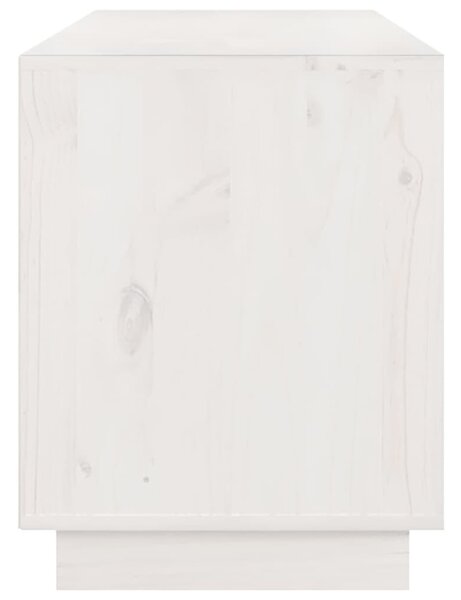 Fehér tömör fenyőfa TV-szekrény 176 x 37 x 47,5 cm