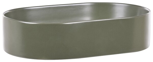 Pultra helyezhető mosdókagyló NICKERIE 50 x 33 cm Kerámia Zöld