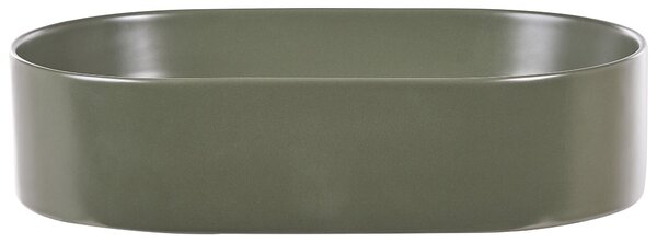 Pultra helyezhető mosdókagyló NICKERIE 50 x 33 cm Kerámia Zöld