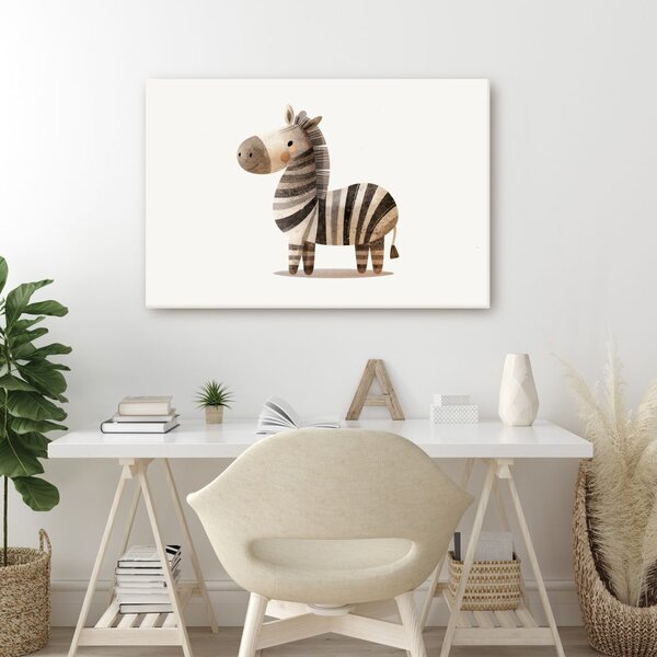 Kép aranyos rajzolt zebra