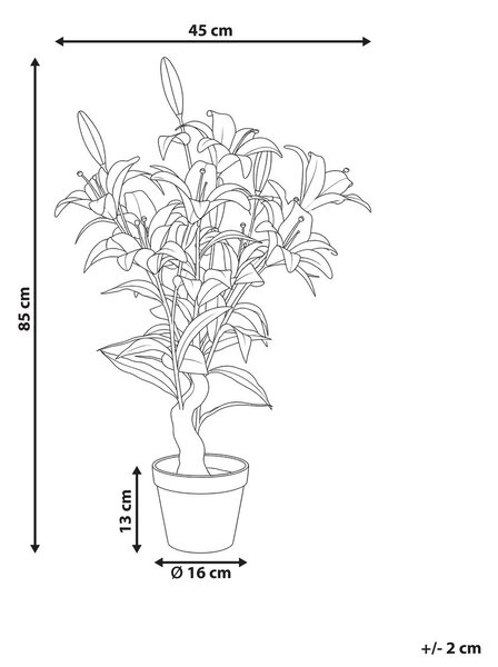 Műnövény LILIARIUM 85 cm Rózsaszín