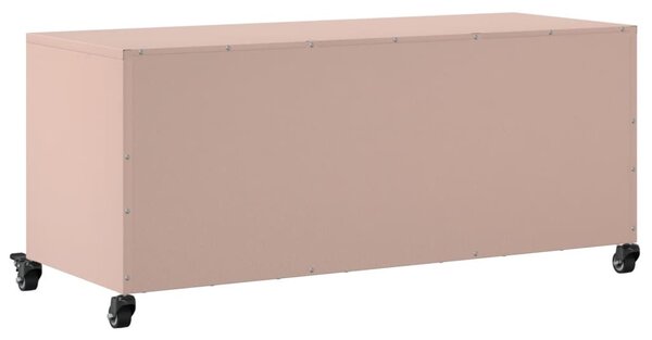 Rózsaszín acél TV-szekrény 100,5 x 39 x 43,5 cm