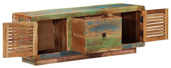 Tömör újrahasznosított fa TV-szekrény 110 x 30 x 40 cm