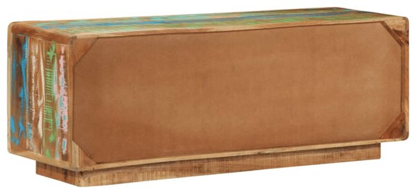 Tömör újrahasznosított fa TV-szekrény 110 x 30 x 40 cm