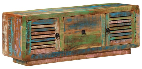 Tömör újrahasznosított fa TV-szekrény 110 x 30 x 40 cm