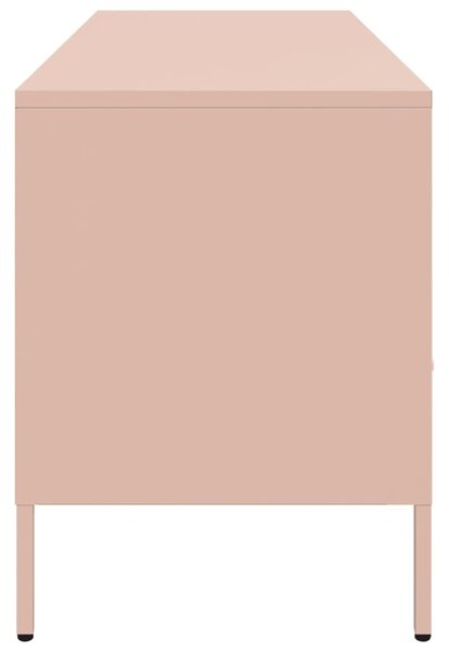 Rózsaszín acél TV-szekrény 100,5 x 39 x 50,5 cm