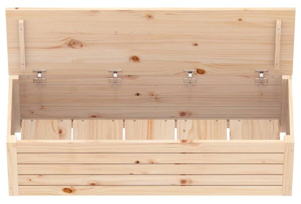 Tömör fenyőfa tárolóláda 109 x 36,5 x 33 cm