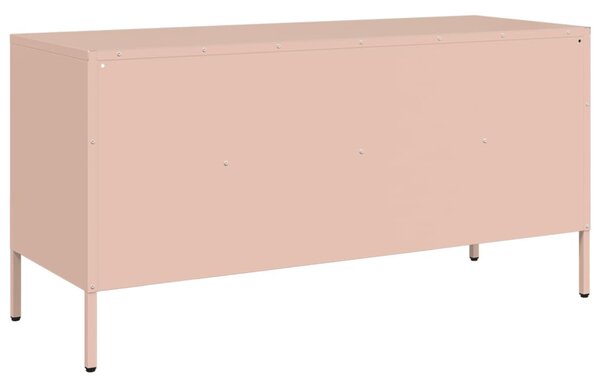 Rózsaszín acél TV-szekrény 100,5 x 39 x 50,5 cm
