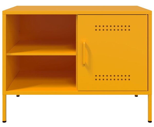 Mustársárga acél TV-szekrény 68 x 39 x 50,5 cm
