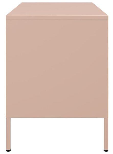 Rózsaszín acél TV-szekrény 68 x 39 x 50,5 cm