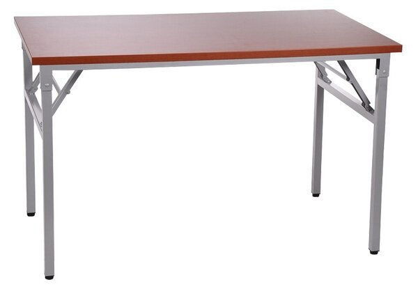 ALB-NY-A024/136 összecsukható asztal szürke vázzal (140 cm)