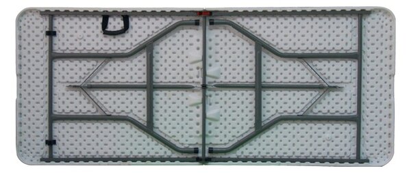 Kihúzható kerti asztal, Nedio, fehér, 180x70x74 cm