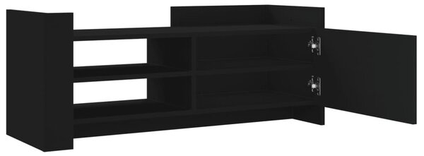 Fekete szerelt fa TV-szekrény 100 x 35 x 40 cm