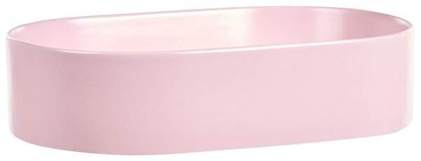 Pultra helyezhető mosdókagyló NICKERIE 50 x 33 cm Kerámia Rózsaszín