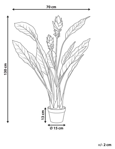 Műnövény PURPURATA 130 cm Piros