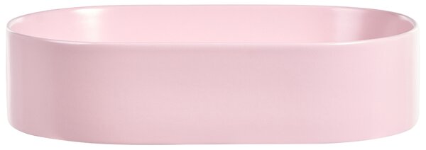 Pultra helyezhető mosdókagyló NICKERIE 50 x 33 cm Kerámia Rózsaszín