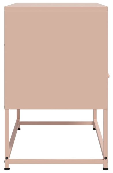 Rózsaszín acél TV-szekrény 68 x 39 x 60,5 cm