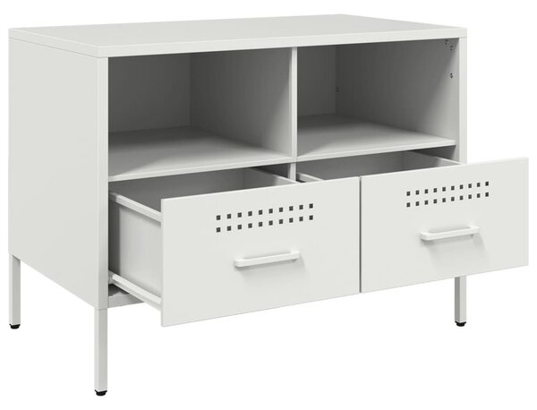 Fehér acél TV-szekrény 68 x 39 x 50,5 cm