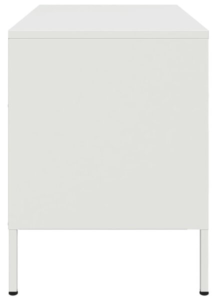 2 db fehér acél TV-szekrény 68 x 39 x 50,5 cm