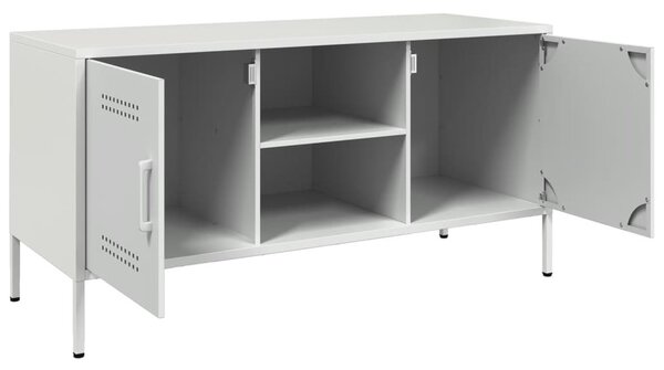 Fehér acél TV-szekrény 100,5 x 39 x 50,5 cm