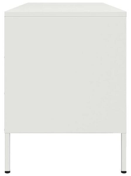 Fehér acél TV-szekrény 100,5 x 39 x 50,5 cm