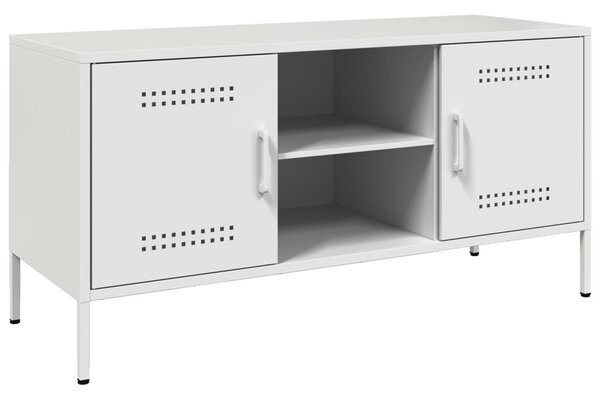Fehér acél TV-szekrény 100,5 x 39 x 50,5 cm