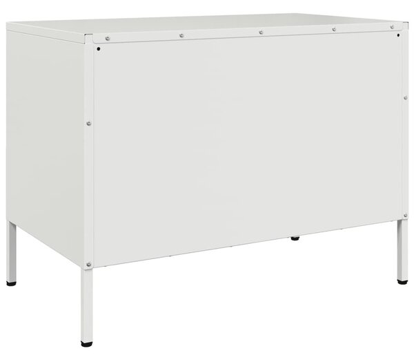 2 db fehér acél TV-szekrény 68 x 39 x 50,5 cm
