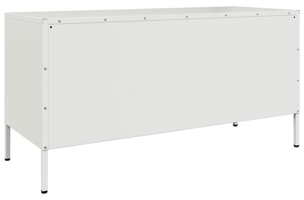 Fehér acél TV-szekrény 100,5 x 39 x 50,5 cm