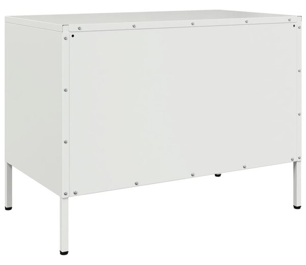 Fehér acél TV-szekrény 68 x 39 x 50,5 cm