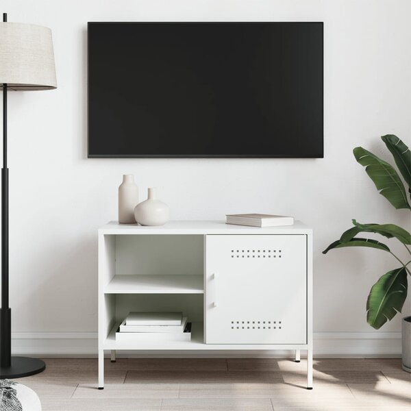 Fehér acél TV-szekrény 68 x 39 x 50,5 cm