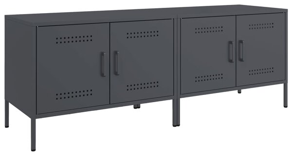 2 db antracitszürke acél TV-szekrény 68 x 39 x 50,5 cm
