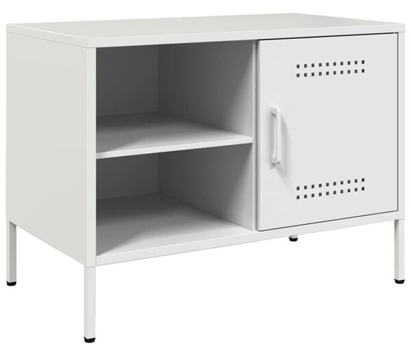 2 db fehér acél TV-szekrény 68 x 39 x 50,5 cm