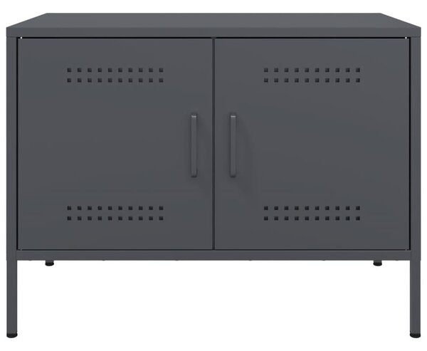 2 db antracitszürke acél TV-szekrény 68 x 39 x 50,5 cm