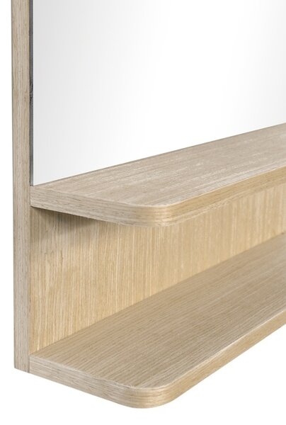 Oglinda cu raft, Mensola, Natural, 45.7x12.7x76.2 cm