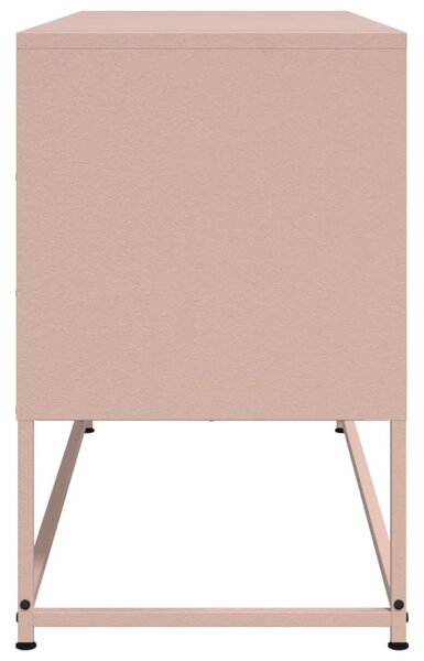 Rózsaszín acél TV-szekrény 100,5x39x60,5 cm